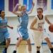Dexter freshman Taylor Olson drives pass Skyline junior Anita Vandermeulen in the game on Monday, Feb. 25. Daniel Brenner I AnnArbor.com